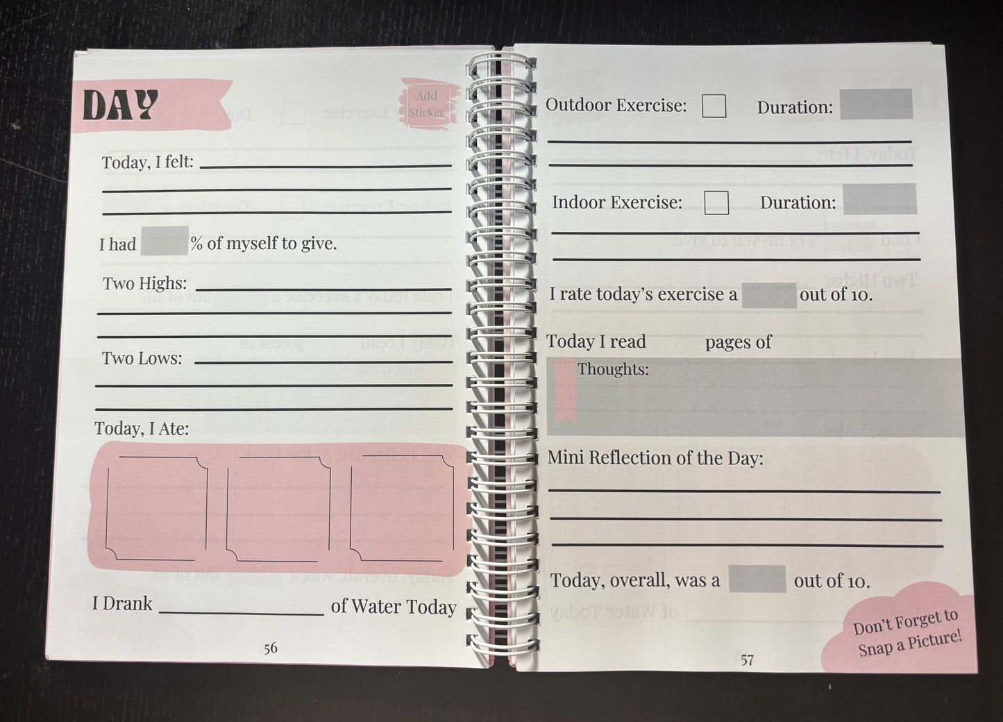 75 Day Challenge Tracker & Journal